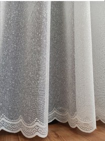 Resim Lila Bozkır 02 Serpme Desen Tül Perde / Ölçünüze Özel Dikim 