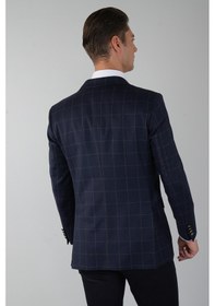 Resim Bisse Pck 24208 Mono Yaka-çift Yırtmaç-6 Dr Kls Ceket Lacivert Pck24k24208 D39 Lacivert 