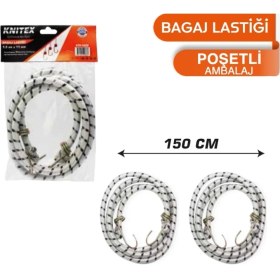 Resim Knitex Bagaj Lastiği Yuvarlak 1.5mt Kalın KTX1028 