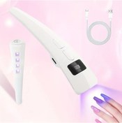 Resim Willowhaven Saysally Led Tırnak Kurutucu: Dijital Lcd Ekran, 45s Hızlı Kurutma, Kablosuz, 230mah, Beyaz 