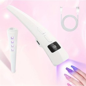 Resim Willowhaven Saysally Led Tırnak Kurutucu: Dijital Lcd Ekran, 45s Hızlı Kurutma, Kablosuz, 230mah, Beyaz 