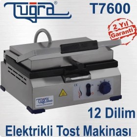 Resim Özbience J460 7600 12 Dilim Elektrikli Döküm Tost Makinesi 