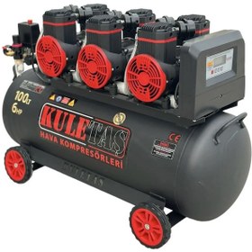 Resim Kuletaş Premium 100 L Sessiz Yağsız Hava Kompresörü 