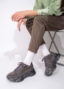 Resim Modabuymus Gri Taşlı Sneaker Kadın Spor Ayakkabı - Dofi Gri 