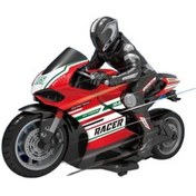 Resim Haitun 1:10 Büyük Ölçekli Yüksek Hızlı Yarış Ve Sürüklenme Motosiklet 25km / H 2.4ghz Omitection Kontrolü Çocuk Simülasyonu Elektrikli Rc Oyuncaklar Kırmızı 