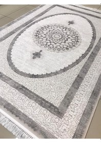 Resim Merinos Halı Elegance 73941 097 Serisi Akrilik Salon Oturma Yatak Odası Halısı Gri 