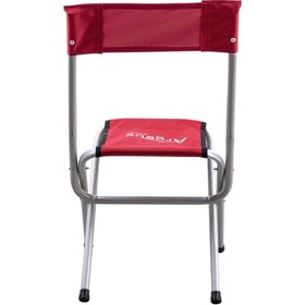 Resim Katlanabilir Balıkçı Kamp Taburesi - Arkalıklı - Kırmızı (19019) 