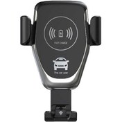 Resim Createtech Vantuz Tutucu Telefonu Şarj Kullanımlı Kablosuz Geçmeli Cihazı Çift Cep Araç Kx 