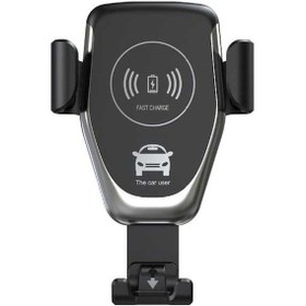 Resim Createtech Vantuz Tutucu Telefonu Şarj Kullanımlı Kablosuz Geçmeli Cihazı Çift Cep Araç Kx 