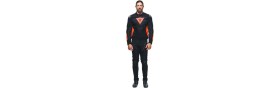 Resim Dainese Daınese Energyca Air Tex Ceket Yansıtıcı Özelliklerle Yaz İçin Tasarlanmış Siyah/Fluo Kırmızı 