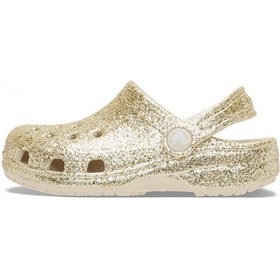 Resim Crocs Classic Chunky Glitter Clog Çocuk Bej Günlük Stil Terlik 211939_0LH 