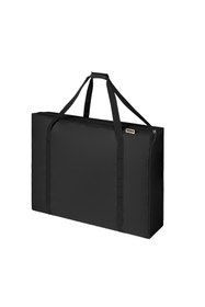 Resim Haegs Taşıma Çantası, İnce Yassı Çok Amaçlı, Kamp Masası Çantası, Fermuarlı Dayanıklı Saklama Çantası, 40L (62 x 10 x 62 cm) Siyah 