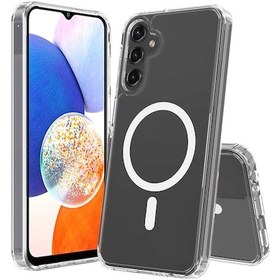Resim Galaxy S23 Fe Uyumlu Magsafe Şarj Özellikli Şeffaf Sert Pc Zore Embos Uyumlu Kılıf-renksiz Renksiz 