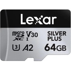 Resim Lexar 64GB Lexar LMSSIPL064G-BNANG Hıgh-Performance Sılver Plus Mıcrosdxc Uhs-I Up To 205MB/S Read 100MB/S Wrıte C10 A2 V30 
