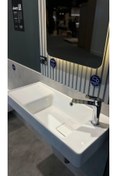 Resim TURKUAZ Etajerli Lavabo Sharp 80x35 Cm 