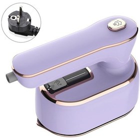 Resim Vkemall Portatif Dikey-yatay Üçgen 1000w Buharlı Ütü, Seramik Panel, 5 Saniye Isınma, 10 Dakika Sürekli Buhar, Hafif Mor, Avrupa Standartı 