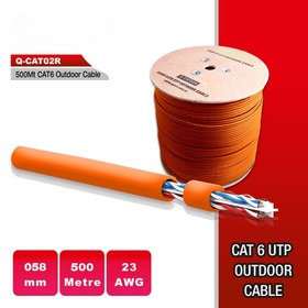 Resim QPORT Q-CATO2R 500 M CAT6 Outdoor Turuncu 23AWG 0.58MM Kablo 