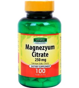 Resim Vitapol Magnezyum Sitrat B6 100 Tablet Magnesium Citrate 