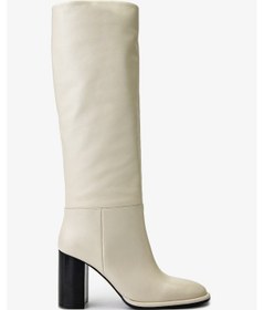 Resim Valmenti Kadın Hakiki Deri Beyaz Casual Çizme 1046 6033 Bn Czm Sk24-25 Beyaz Dr Beyaz 