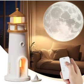 Resim Deniz Feneri Projektör Gece Lambası 