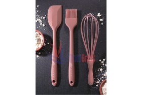 Resim Feyza Design Içli Tatlı ve Pasta Hazırlık Seti, Silikon Büyük Boy Spatula, Yumurta Fırçası, Çırpıcı 