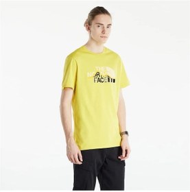 Resim The North Face M S/S Mountain Line Tee - Eu Erkek Tişört Sarı 
