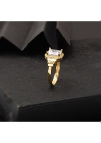 Resim 14 Ayar Altın Baget Taşlı Yüzük YZCAY14K22324 