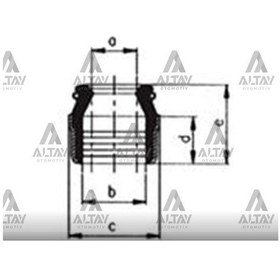 Resim Esse Otomotiv Doblo Express Kangoo Laguna Megane Subap Lastiği - SKT-4S-033-V - 60548495 