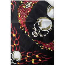 Resim shop Siyah Renk Kurukafa Figürlü Bandana 
