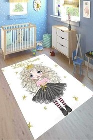 Resim Cotton Şönil Kaymaz Tabanlı Yıkanabilir Antibakteriyel Dijital Baskı Çocuk Halısı, CK-10014A-CTN-80X150 