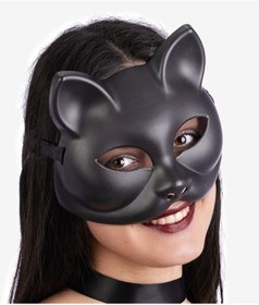 Resim Siyah Renk Lüks Kedi Maskesi 12x13 Cm - 