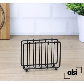 Resim Alsi Home Lüx Paslanmaz Ekmeklik ve Servis Sunum Seti Havluluk Peçetelik Nihale Ekmek Sepeti 4'lü Set 