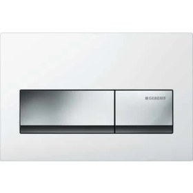 Resim Geberit ALPHA50 Kumanda Kapağı Çift Basmalı Beyaz 115.060.11.1 