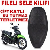 Resim Rks Sniper 50 Cc Motosiklet Sele Koltuk Kılıfı 3D Çift Katlı File (541104907) Diğer