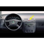 Resim AFT Skoda Fabia Mk1 2000-2008 Dörtlü Flaşör Düğmesi Kırmızı Üçgen Ikaz Tuşu 6y0953235 