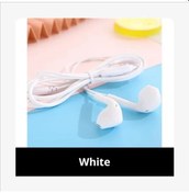 Resim Macaron Evrensel 3.5mm Stereo Kulaklık Spor Müzik Kulaklıklar Xiaomi İçin White 