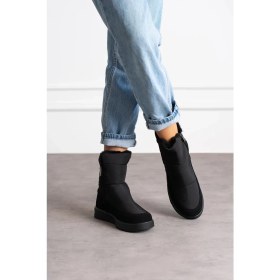 Resim Kadın Kar Bot Su Geçirmez Fermuarlı Rahat ve Esnek Konforlu Kaliteli Ortopedik 