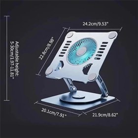 Resim AyrStore Soğutuculu Notebook ve Laptop Stand Yüksekliği Ayarlanabilir Fanlı Tutucu 10-17 Inç 