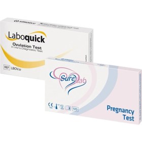 Resim Laboquick Ovulasyon Testi 14 Adet + Surelab Hamilelik Testi 1 Adet 