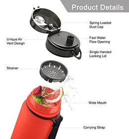 Resim Uzspace Tritan Matara Fanastik Kırmızı 500 ml 