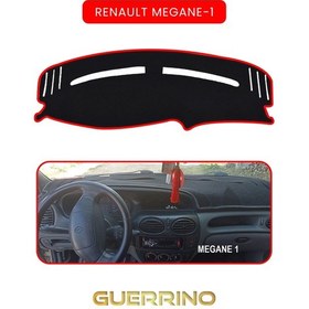 Resim Renault Megane-1torpido Koruma Halısı Kırmızı Kenar 