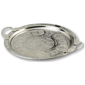 Resim İşlemeli Bakır Tepsi 29 cm 