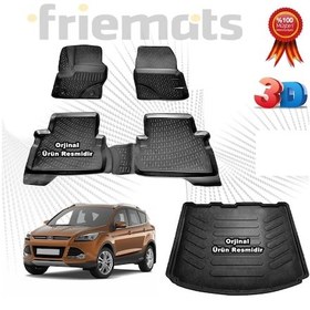 Resim Kuga 3D Havuzlu Paspas+ Bagaj Havuzu 2013-2019 Arası N11.9337 