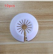 Resim Fochsia 10 Adet Beyaz Kolay Monte Plastik Radyör Kapağı 0.59-2.16 Inch Boru İçin Su Tahliye Kılıfı 