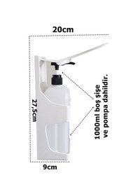 Resim Dezenfektan Dispenseri Kol İle Kullanım 1000ml Kapasite Şişe Dahi 