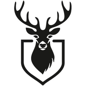 Resim Geyik Logo Folyo Sticker 90 Cm Uzunluk Siyah 