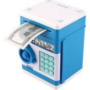 Resim Ferminex Atm Kumbara Şifreli Otomatik Kağıt Para Alan Kasa Kumbara Mavi 769957464189 