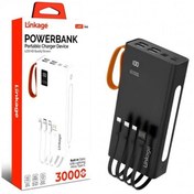 Resim Genel Markalar LKP-44 4xUSB, 30000mAh LCD Ekran Dahili Mikro, Type-C, Lightning Powerbank 