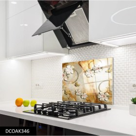 Resim Olinpa Cam Ocak Arkası Koruyucu | Çiçek 