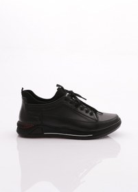Resim Dgn Erkek Bağcıklı Sneaker Ayakkabı Siyah Analin 35121023210 